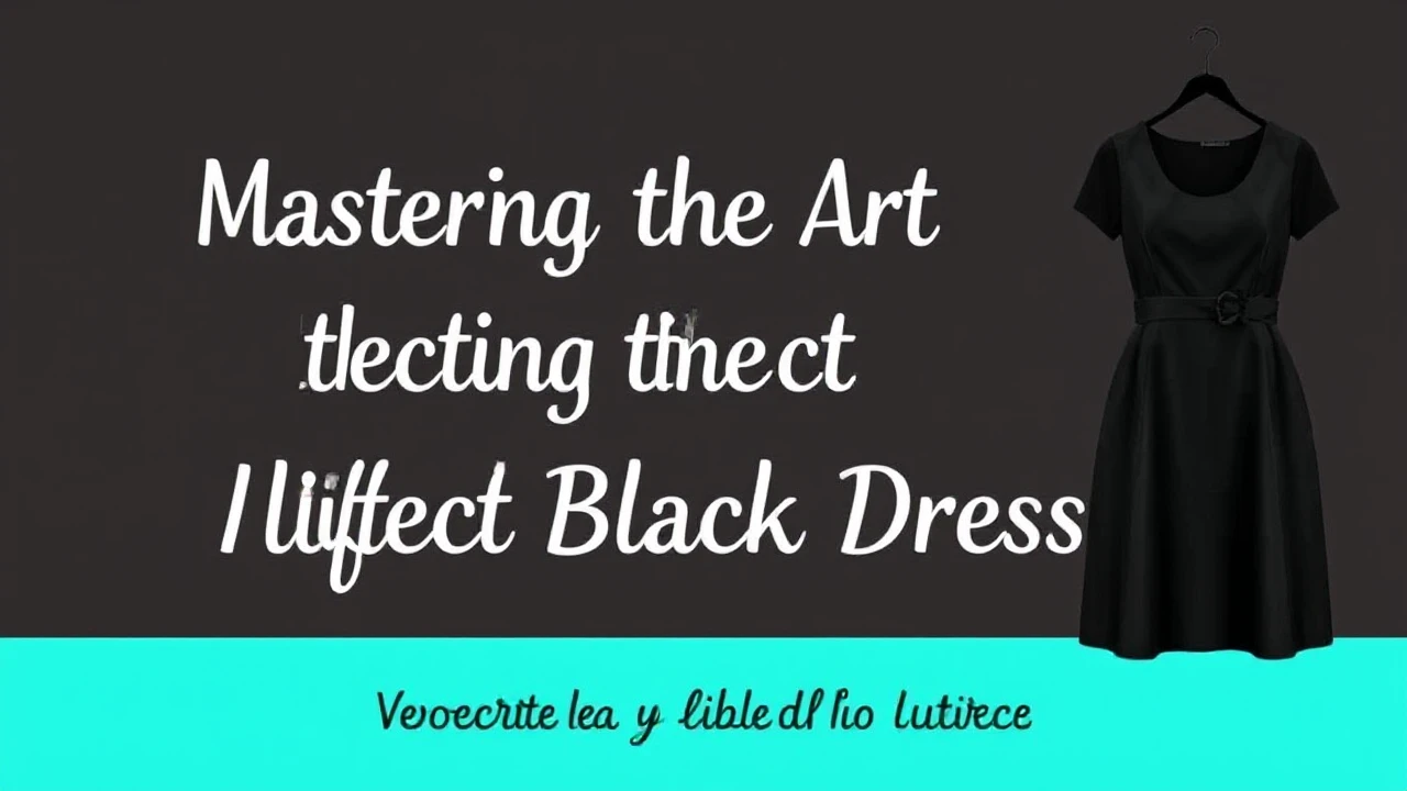 Mastering the Art of Selecting the Perfect Little Black Dress