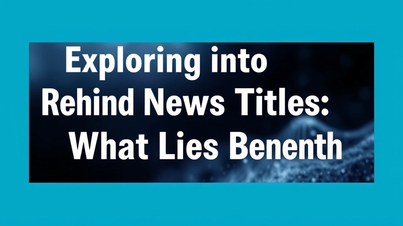 Exploring into the Reality Behind News Titles: What Lies Beneath