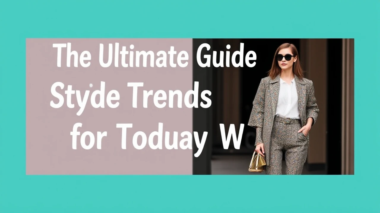 The Ultimate Guide to Style Trends for Today's Woman