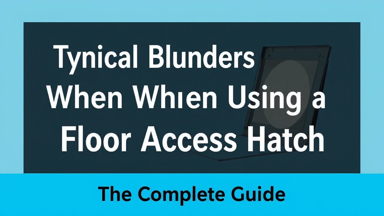 Typical Blunders to Avoid When Using a Floor Access Hatch: Your Complete Guide