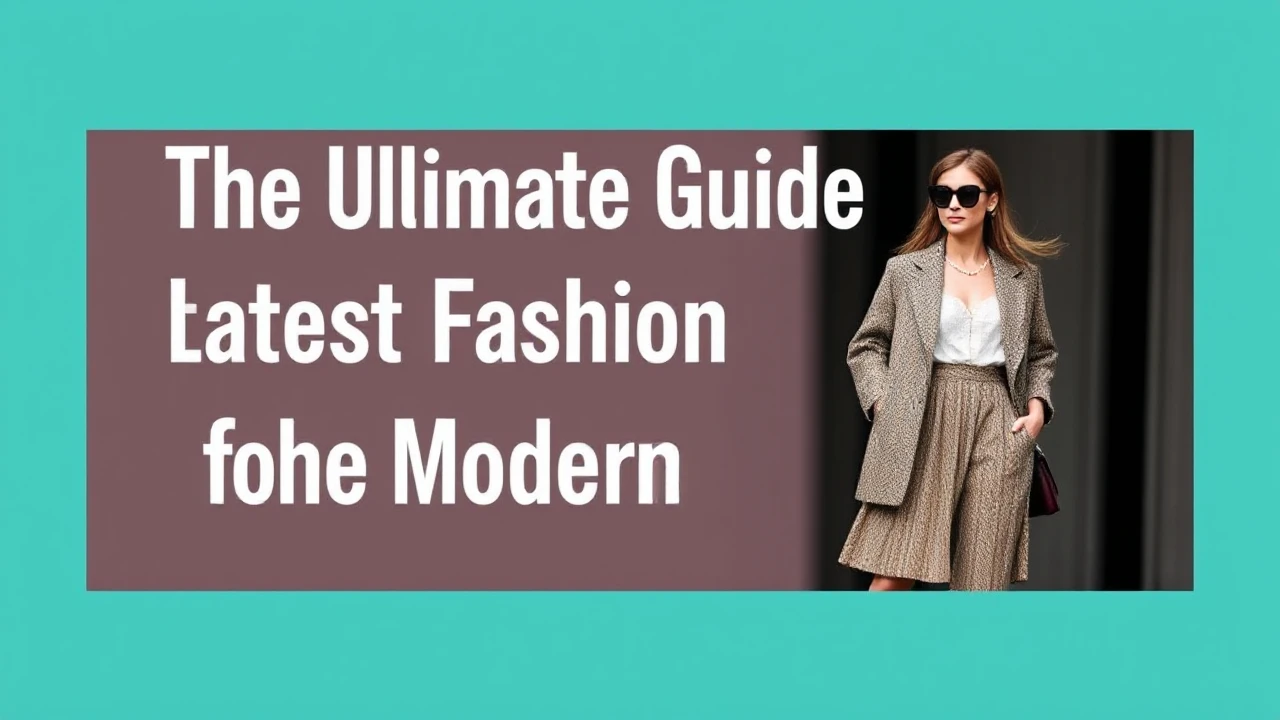 The Ultimate Guide to Latest Fashion for the Modern Woman