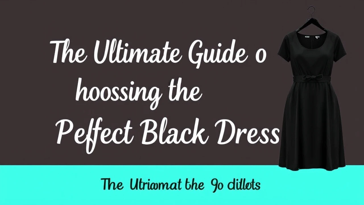 The Ultimate Guide of Choosing the Perfect Little Black Dress