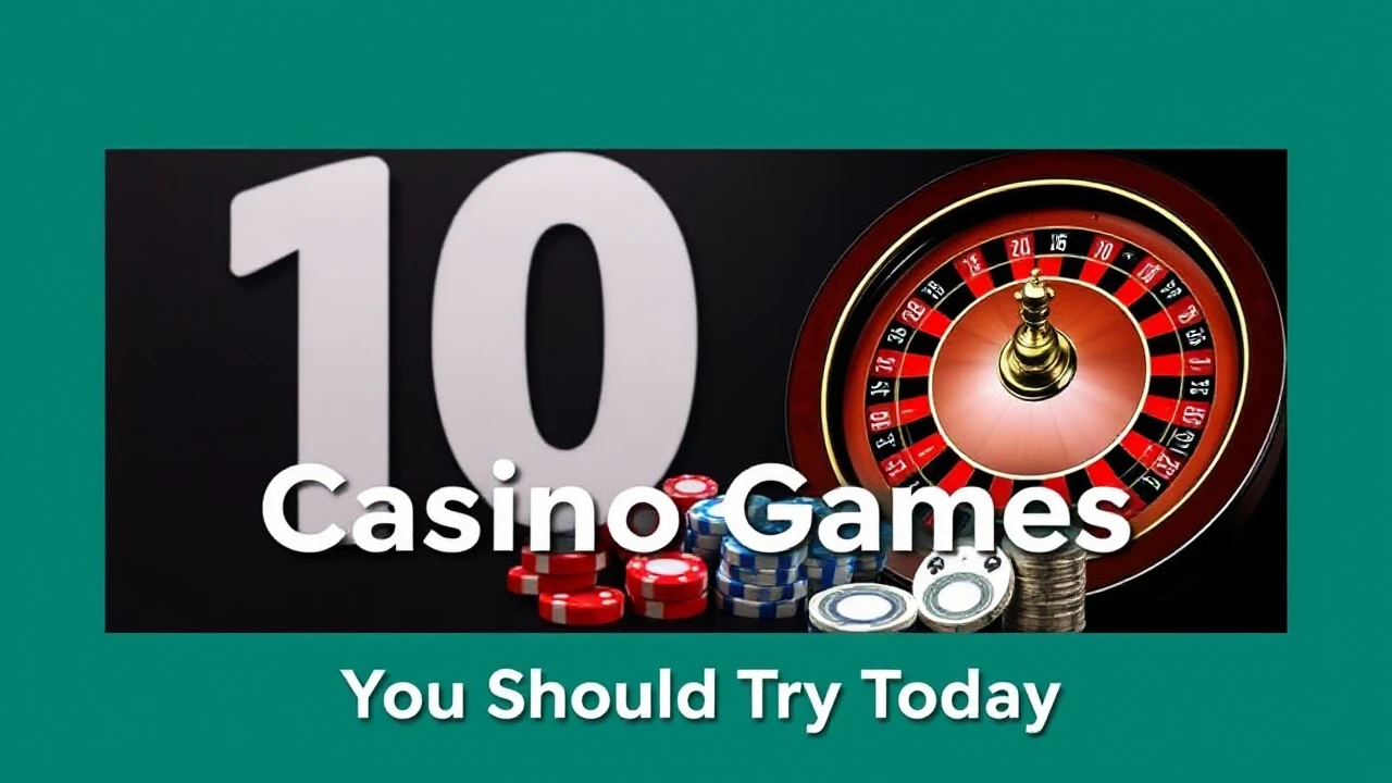 Best 10 Casino Games You Should Try Today