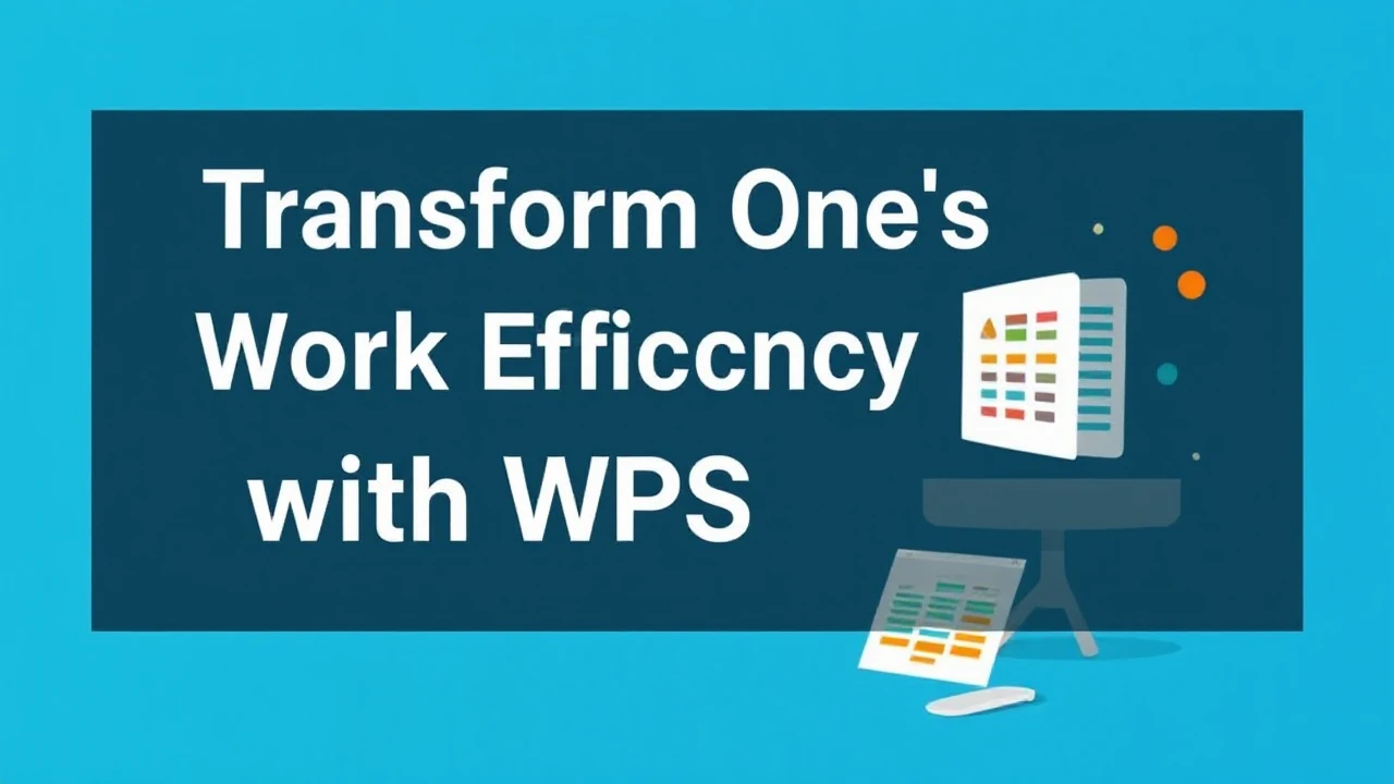 Transform One's Work Efficiency with WPS Office