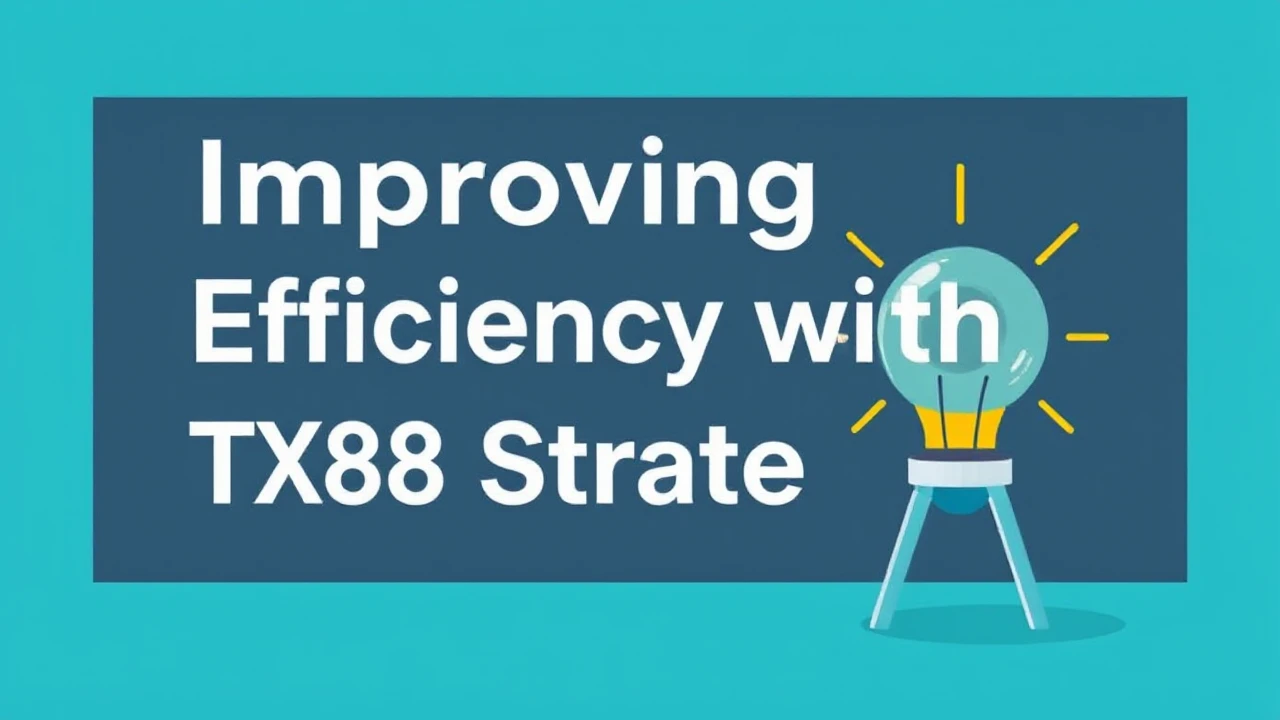 Improving Efficiency with TX88 Strategies