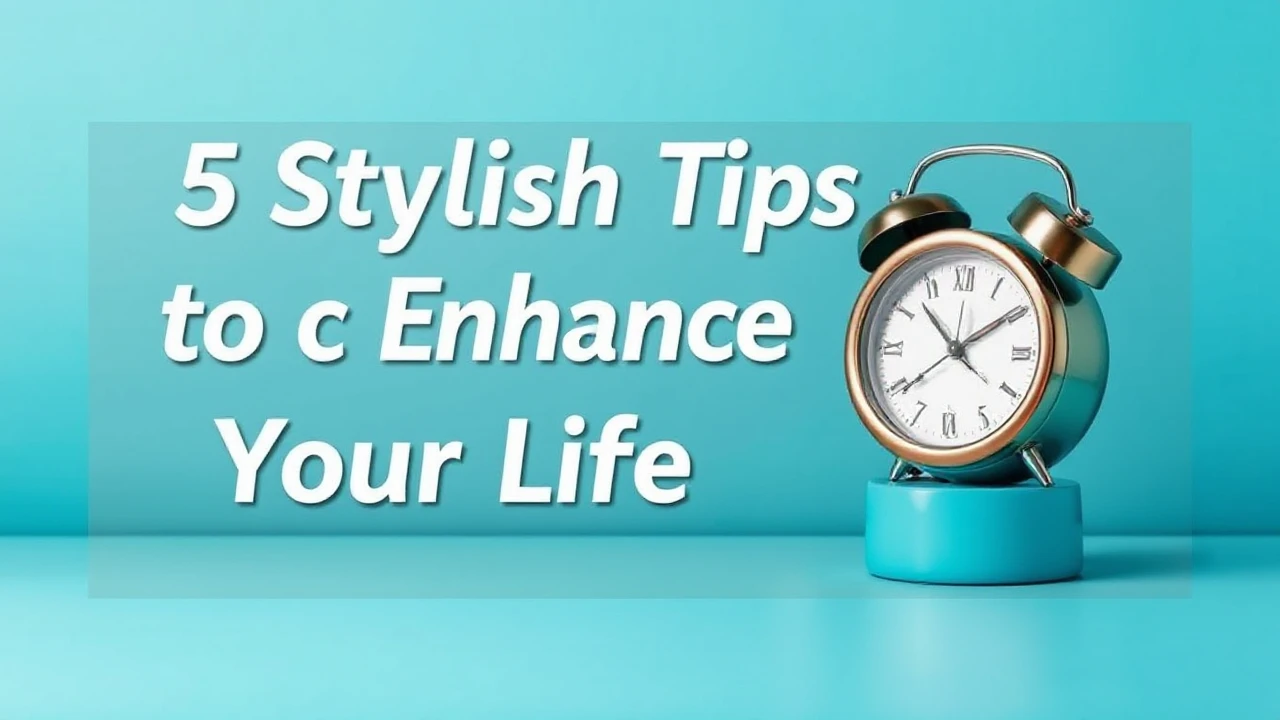 5 Stylish Tips to Enhance Your Lifestyle