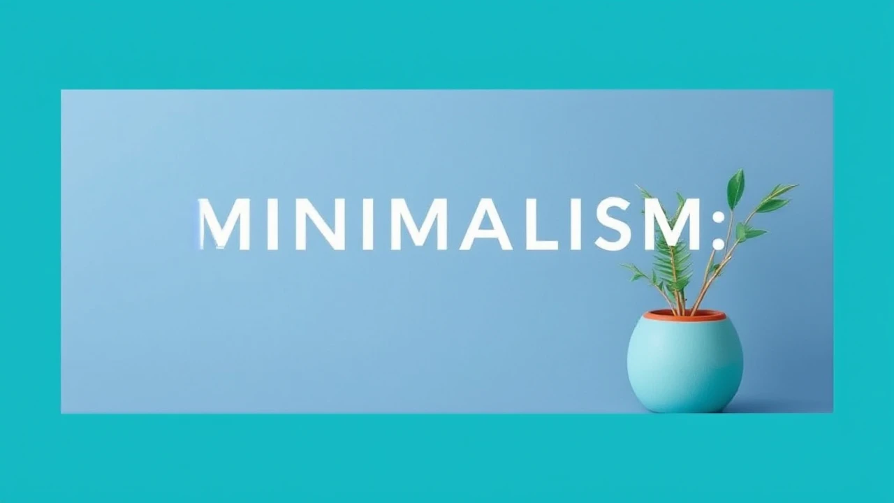 Welcoming Minimalism: A Key to Simplifying Your Lifestyle