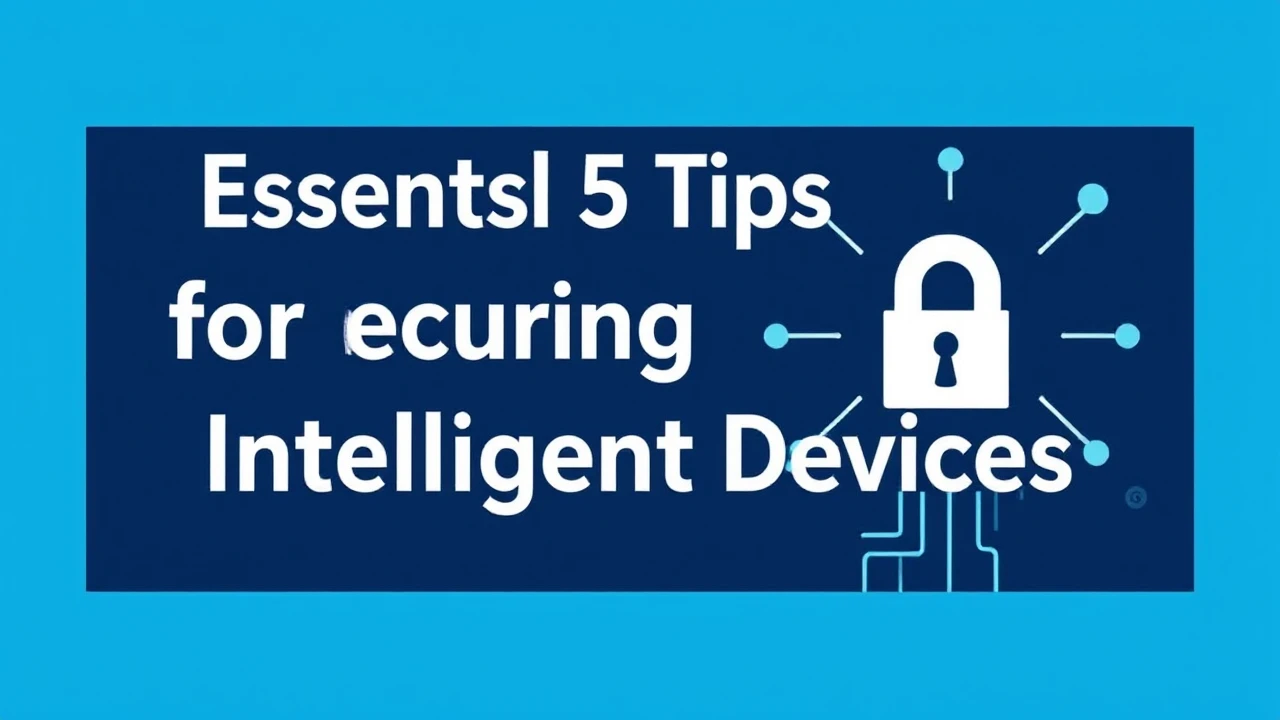 Essential 5 Tips for Securing Your Intelligent Devices