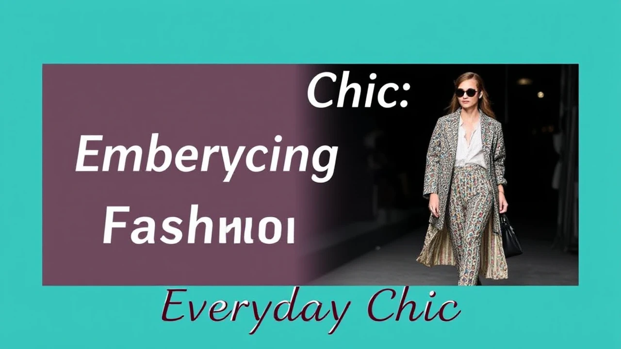 Everyday Chic: Embracing Runway Fashion Trends