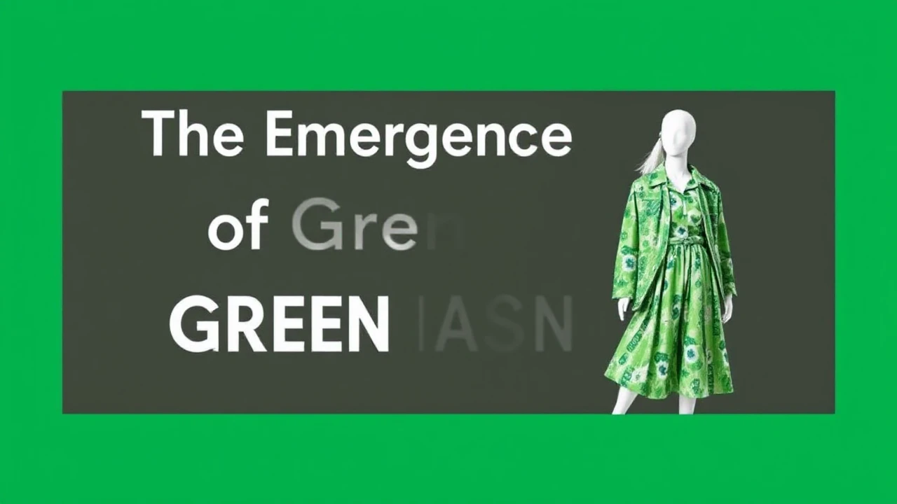 The Emergence of Green Fashion: An Extensive Handbook