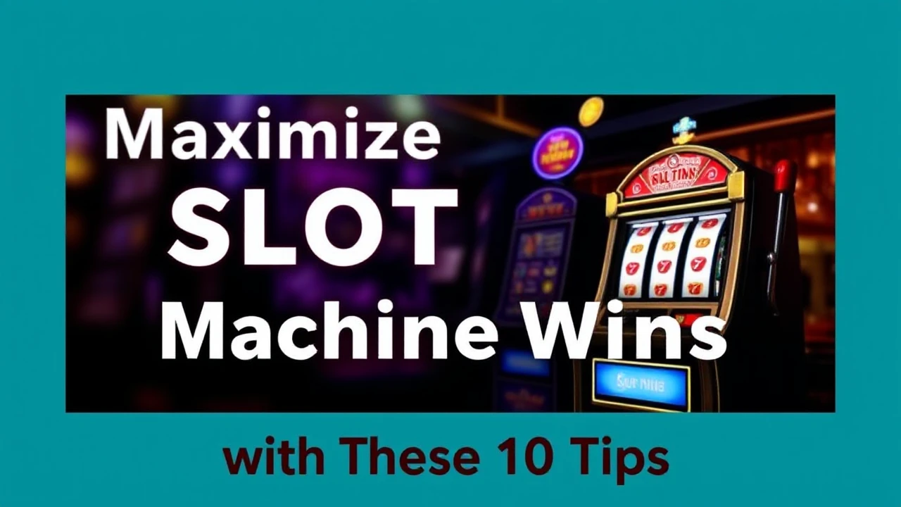 Maximize Your Slot Machine Wins with These 10 Tips