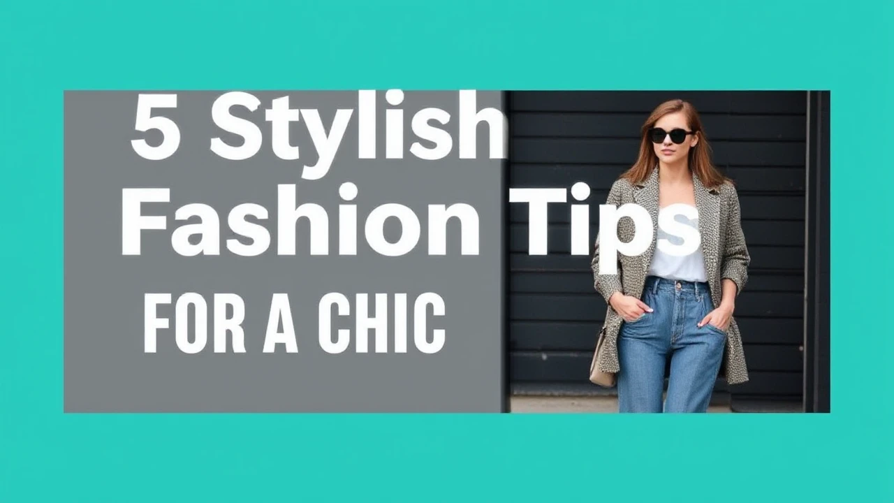 5 Stylish Fashion Tips for a Chic Lifestyle