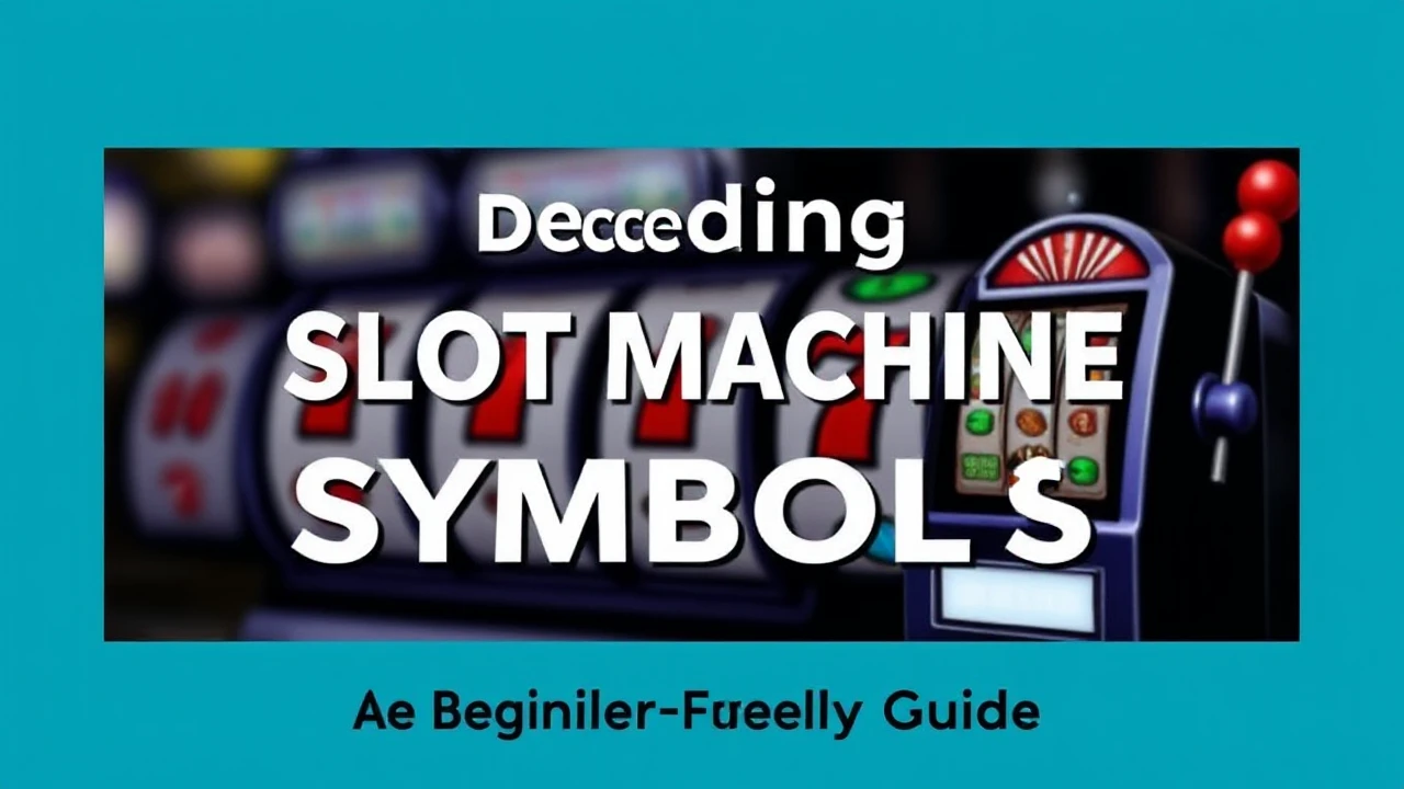 Decoding Slot Machine Symbols: A Beginner-Friendly Guide