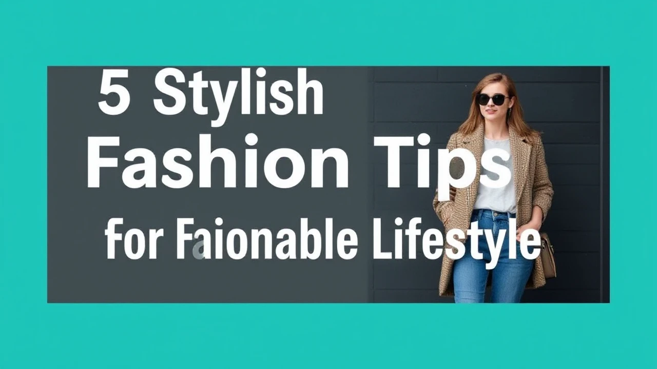 5 Stylish Fashion Tips for a Fashionable Lifestyle
