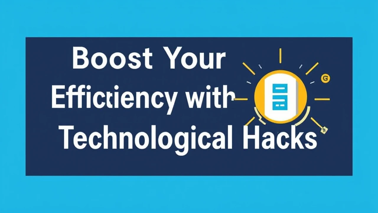 Boost Your Efficiency with These 10 Technological Hacks