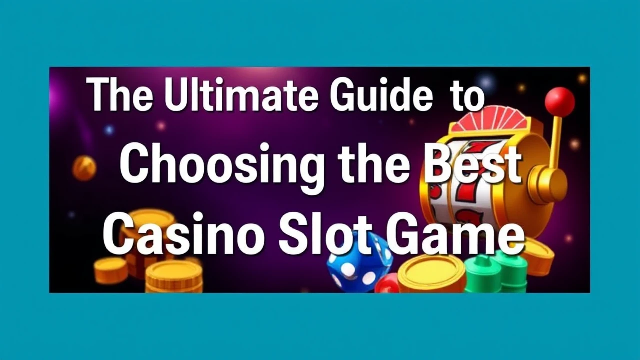 The Ultimate Guide to Choosing the Best Casino Slot Game