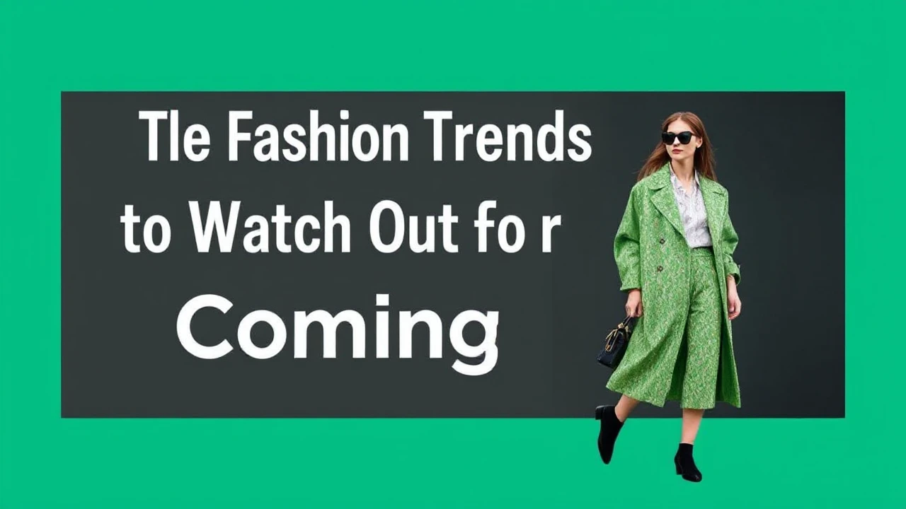 The Fashion Trends to Watch Out for in the Coming Year