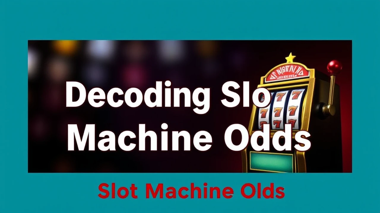 Decoding Slot Machine Odds: Understanding to Odds