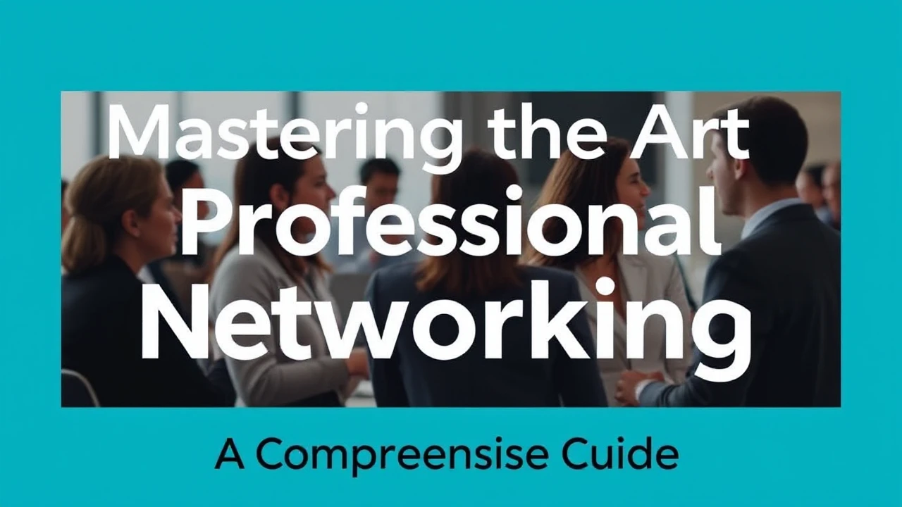 Mastering the Art of Professional Networking: A Comprehensive Guide