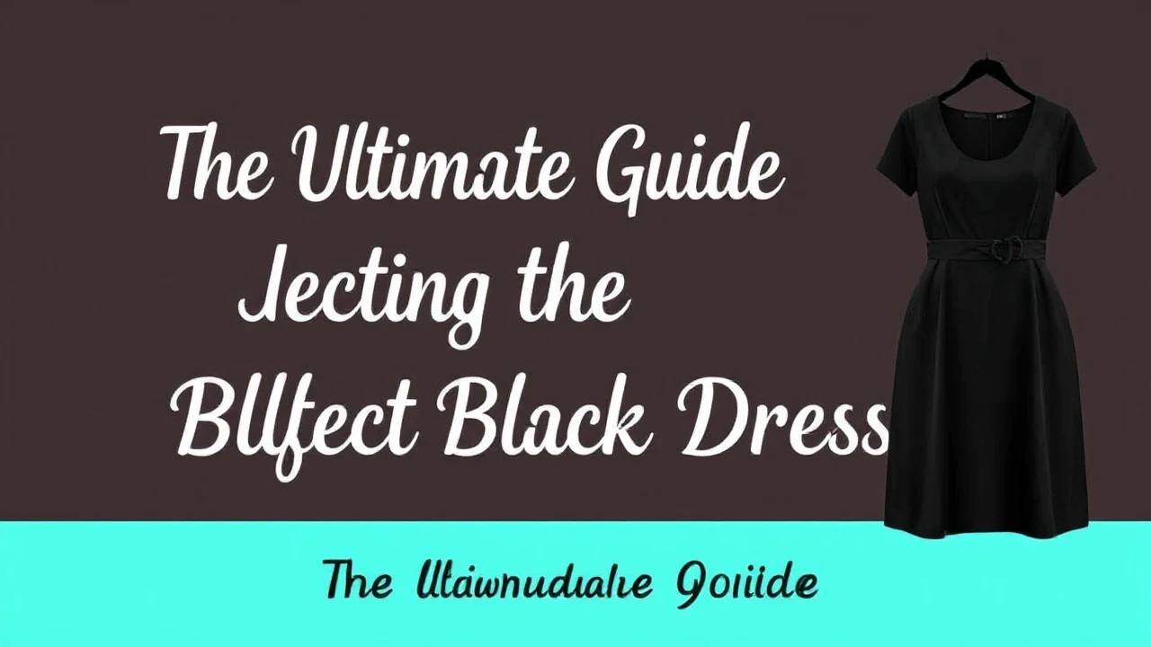 The Ultimate Guide of Selecting the Perfect Little Black Dress