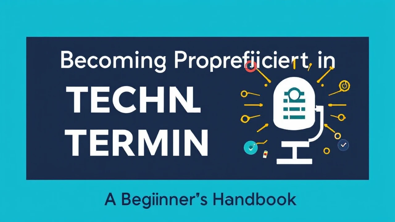 Becoming Proficient in Technical Terminology: A Beginner's Handbook
