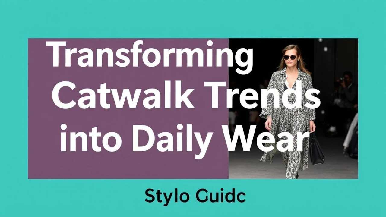 Transforming Catwalk Trends into Daily Wear: Style Guide