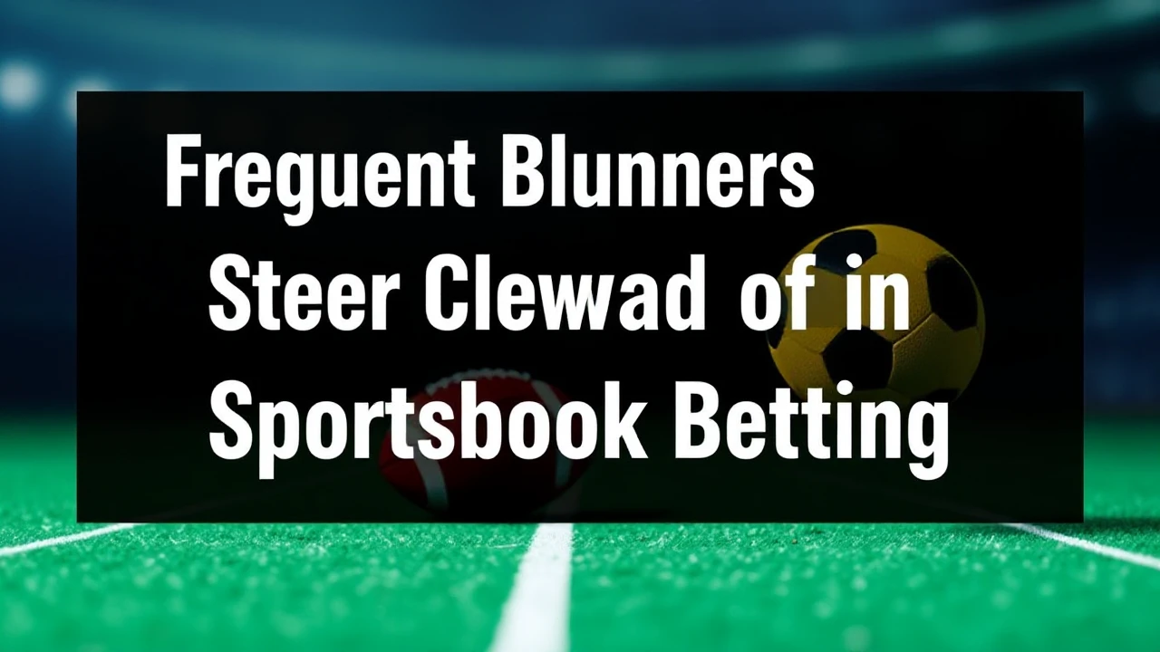 Frequent Blunders to Steer Clear of in Sportsbook Betting