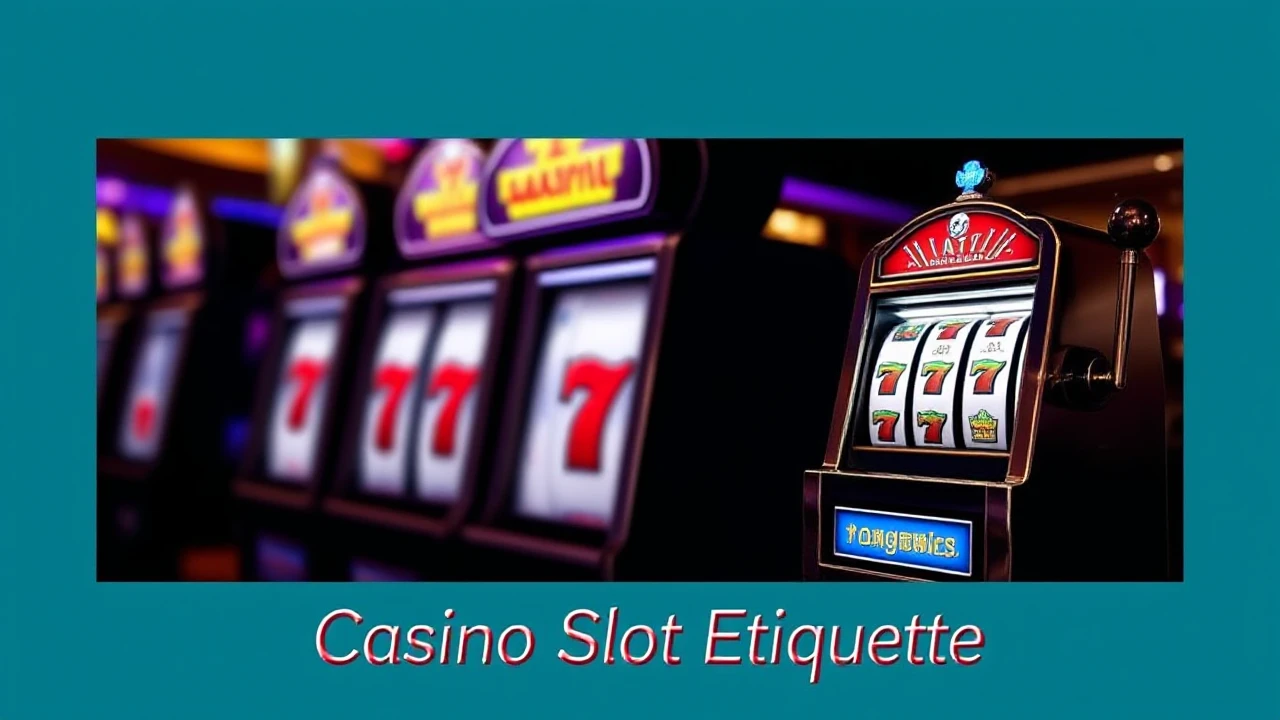 Nailing the Art of Casino Slot Etiquette