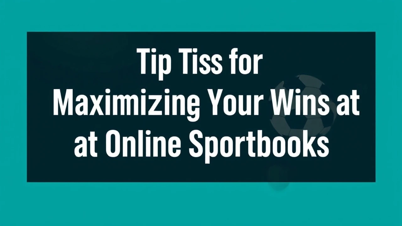 Important 10 Tips for Maximizing Your Wins at Online Sportsbooks