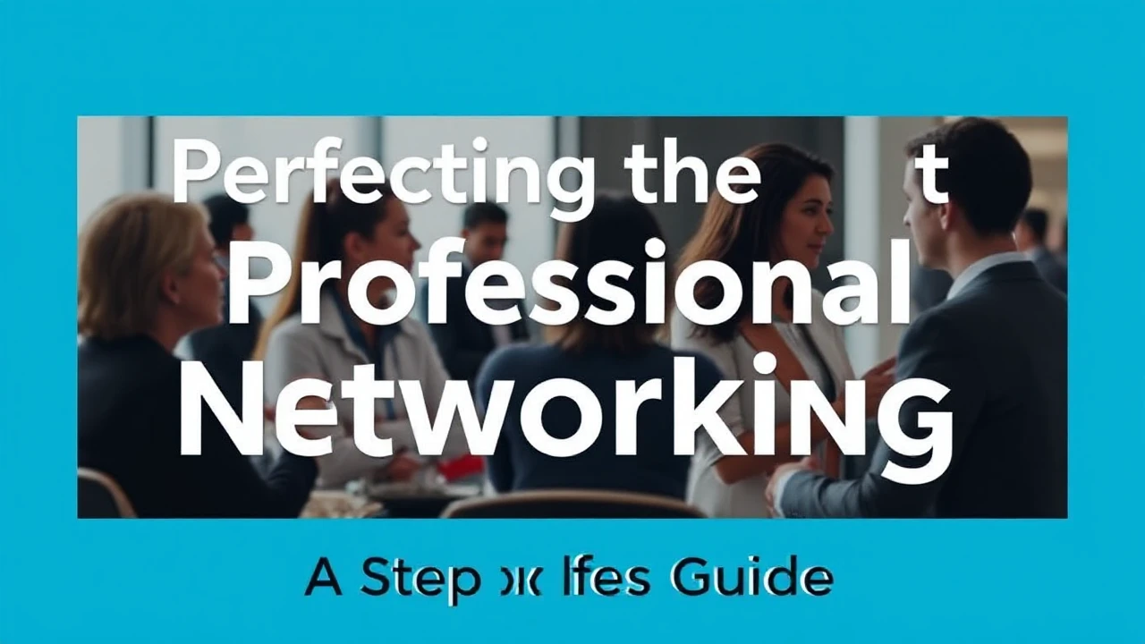Perfecting the Art of Professional Networking: A Step-by-Step Guide
