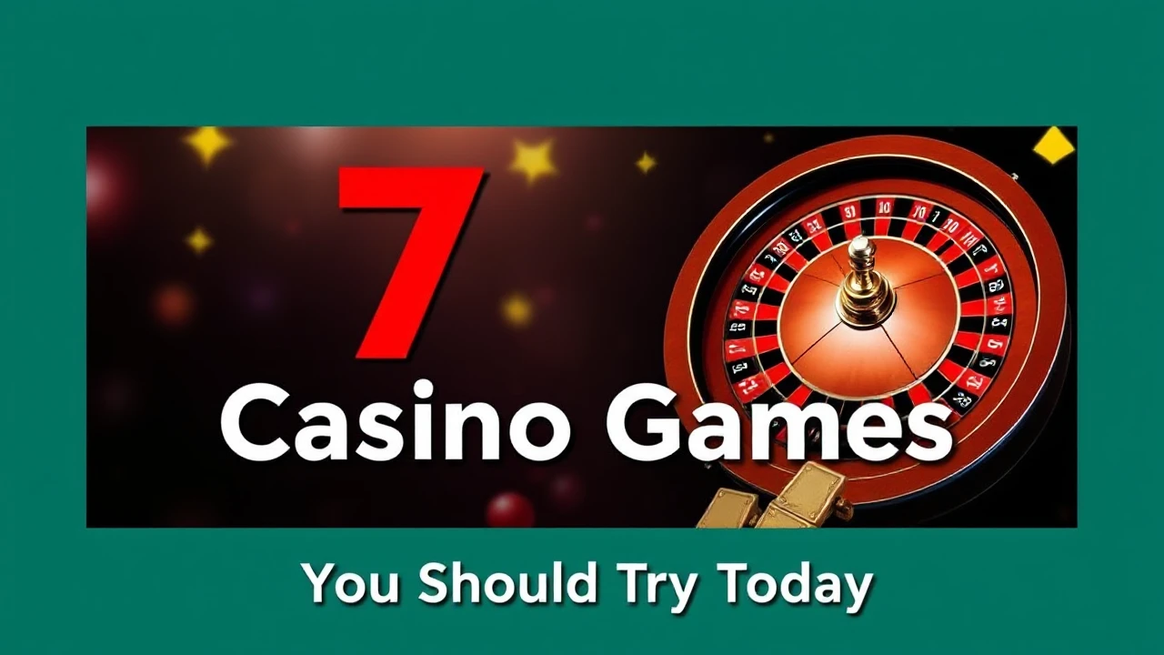 Discover These 7 Casino Games You Should Try Today