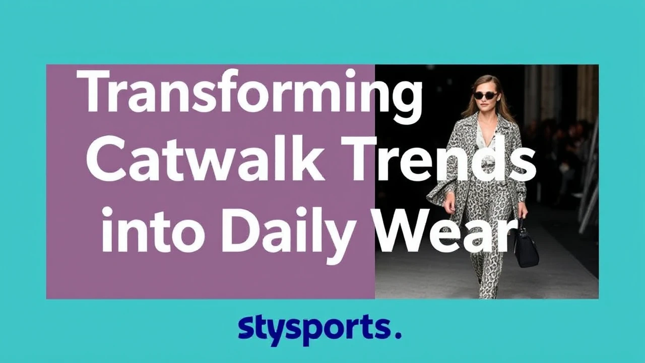 Transforming Catwalk Trends into Daily Wear: Style Guide