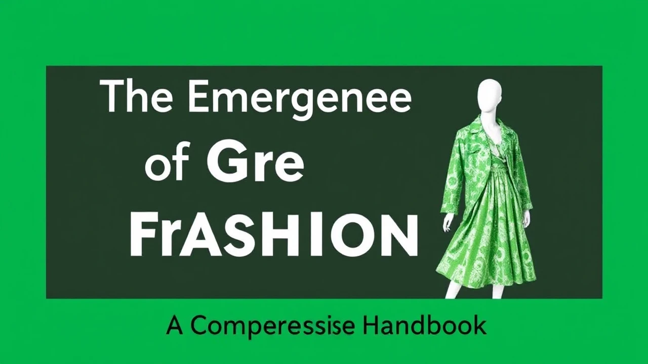 The Emergence of Green Fashion: A Comprehensive Handbook