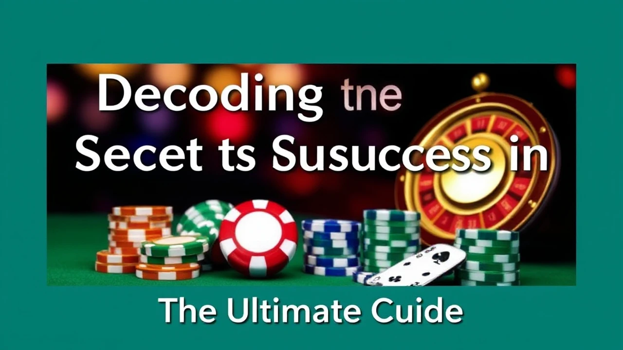 Decoding the Secrets to Success in Casinos: The Ultimate Guide