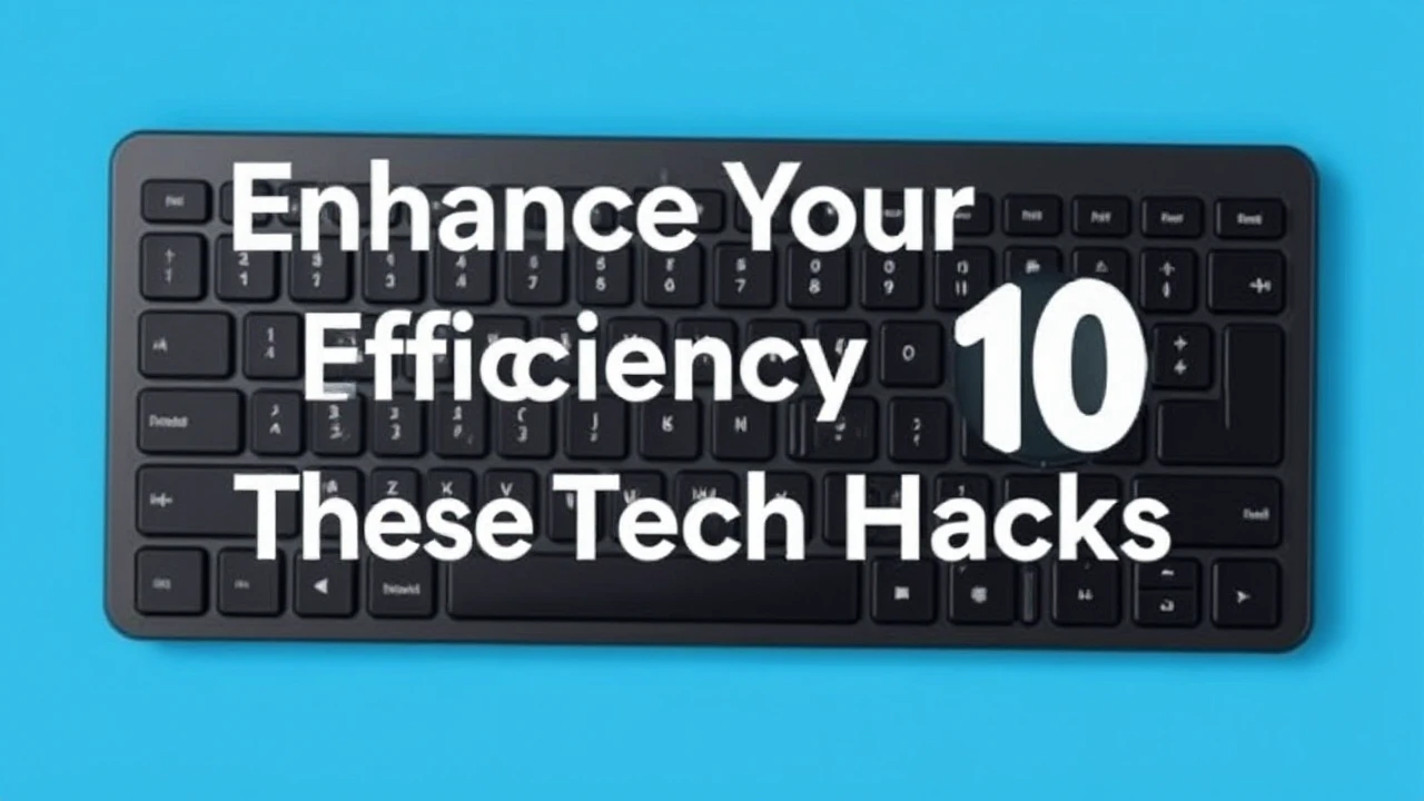 Enhance Your Efficiency with These 10 Tech Hacks