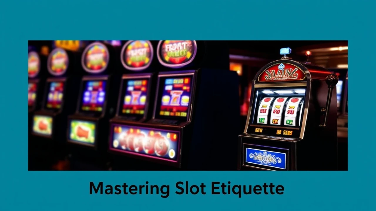 Mastering Slot Etiquette: Do's and Don'ts in the Casino