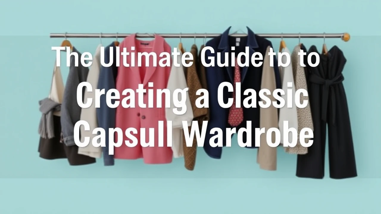 The Ultimate Guide to Creating a Classic Capsule Wardrobe