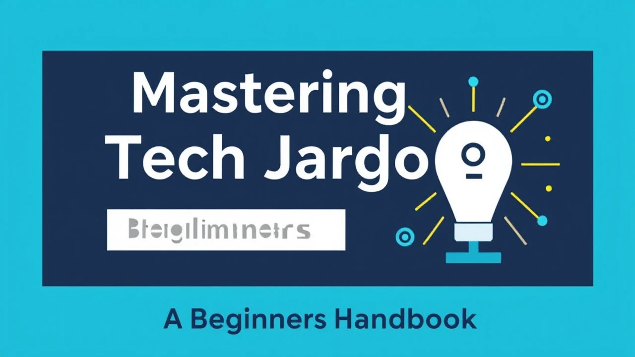 Mastering Tech Jargon: A Beginner's Handbook