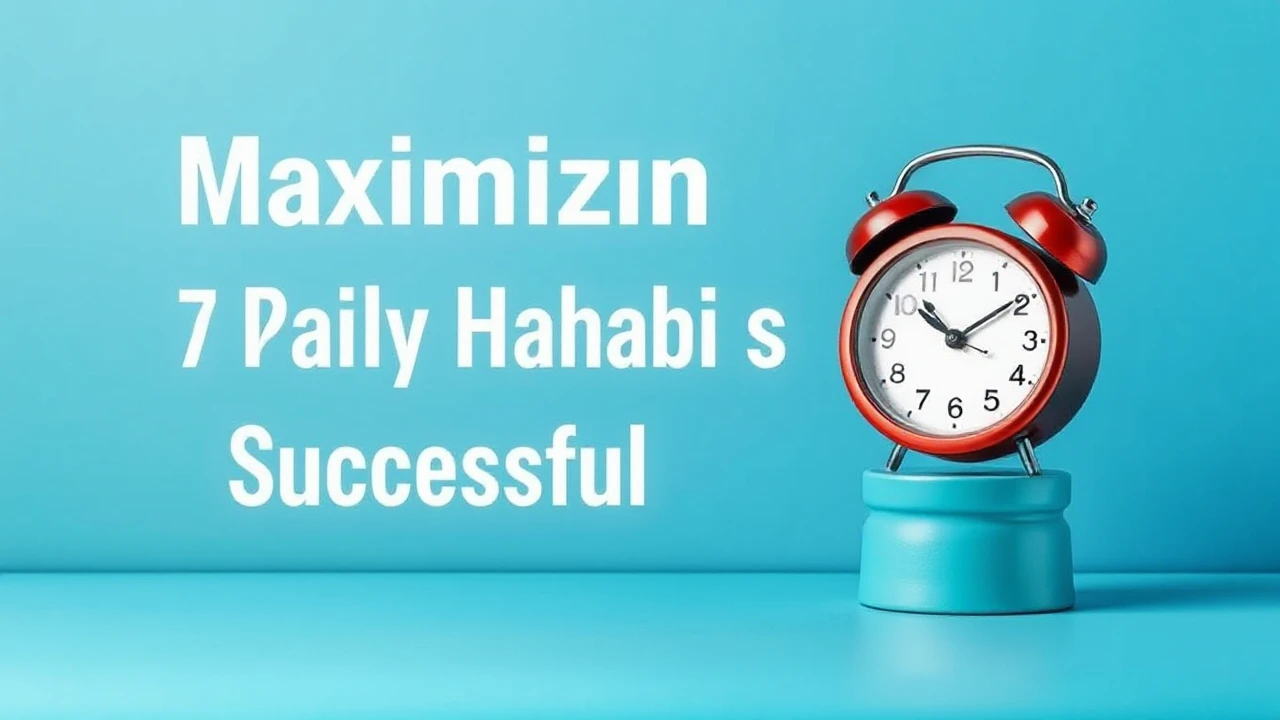 Maximizing Productivity: 7 Daily Habits of Successful Individuals