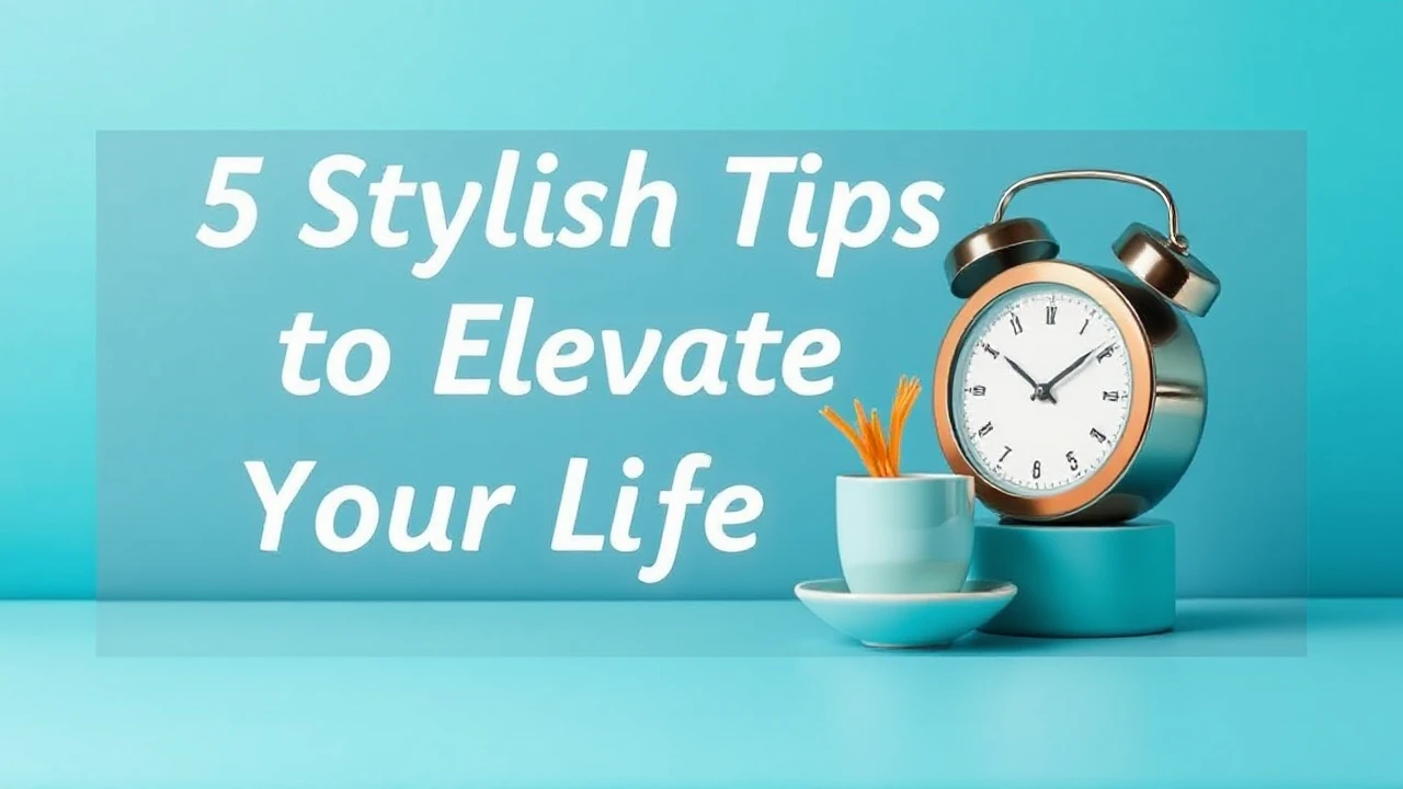 5 Stylish Tips to Elevate Your Lifestyle