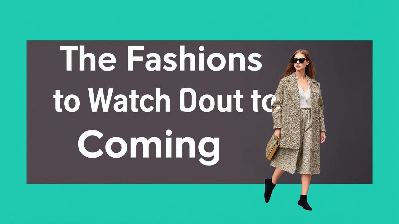 The Fashion Trends to Watch Out for in the Coming Year