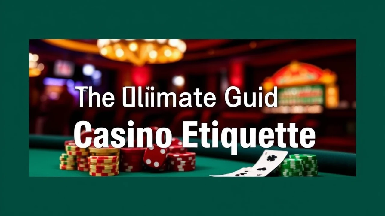 The Ultimate Guide for Casino Etiquette