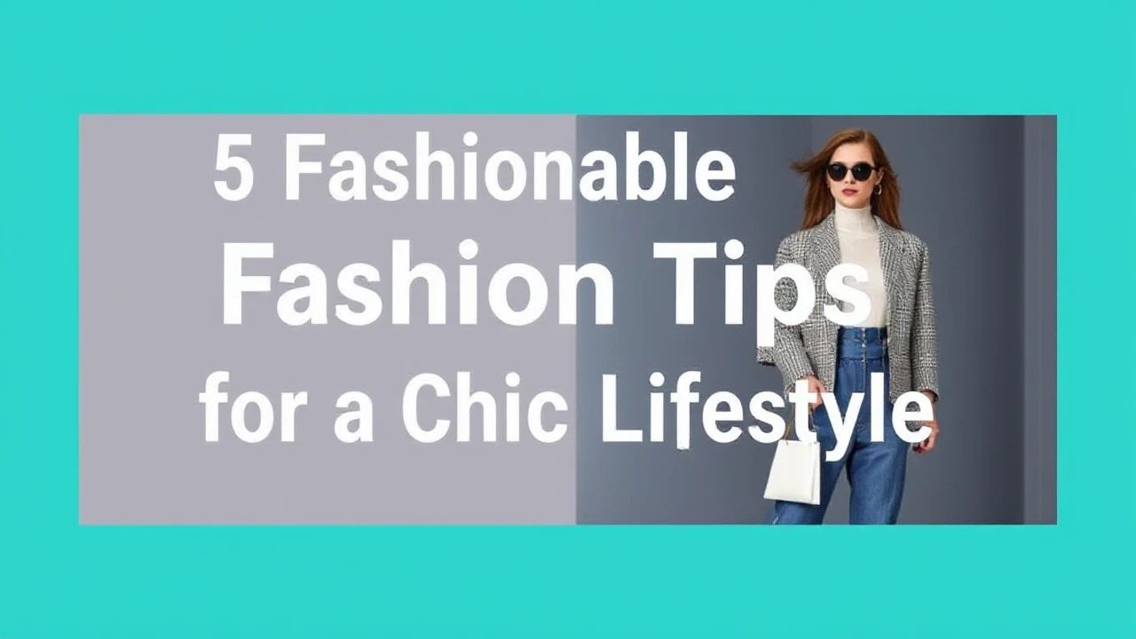 5 Fashionable Fashion Tips for a Chic Lifestyle