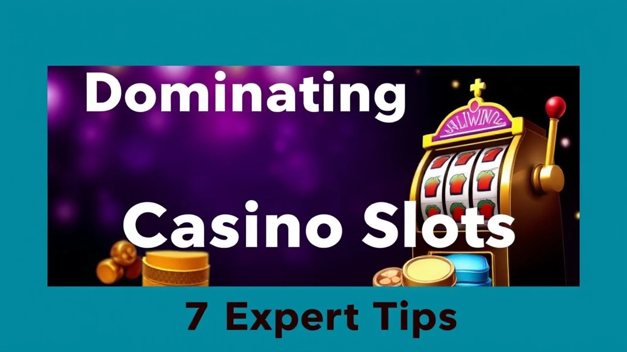Dominating Casino Slots: 7 Expert Tips