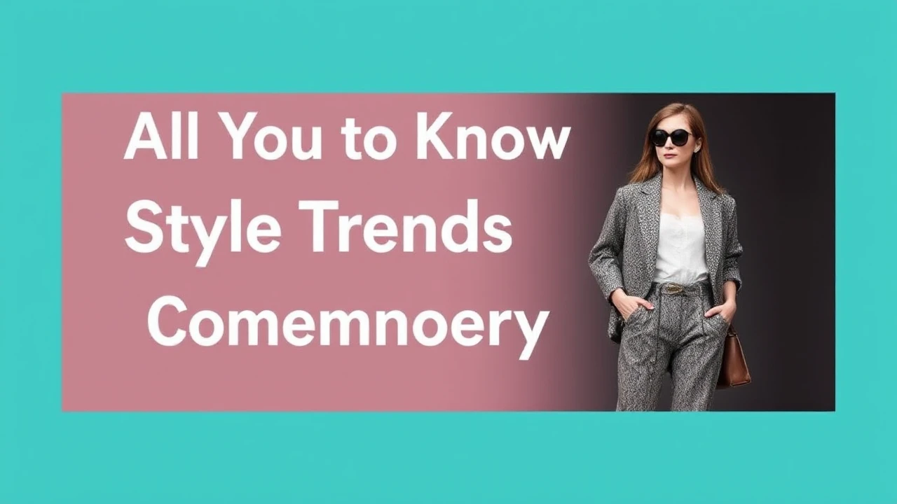 All You Need to Know to Style Trends for Contemporary Females