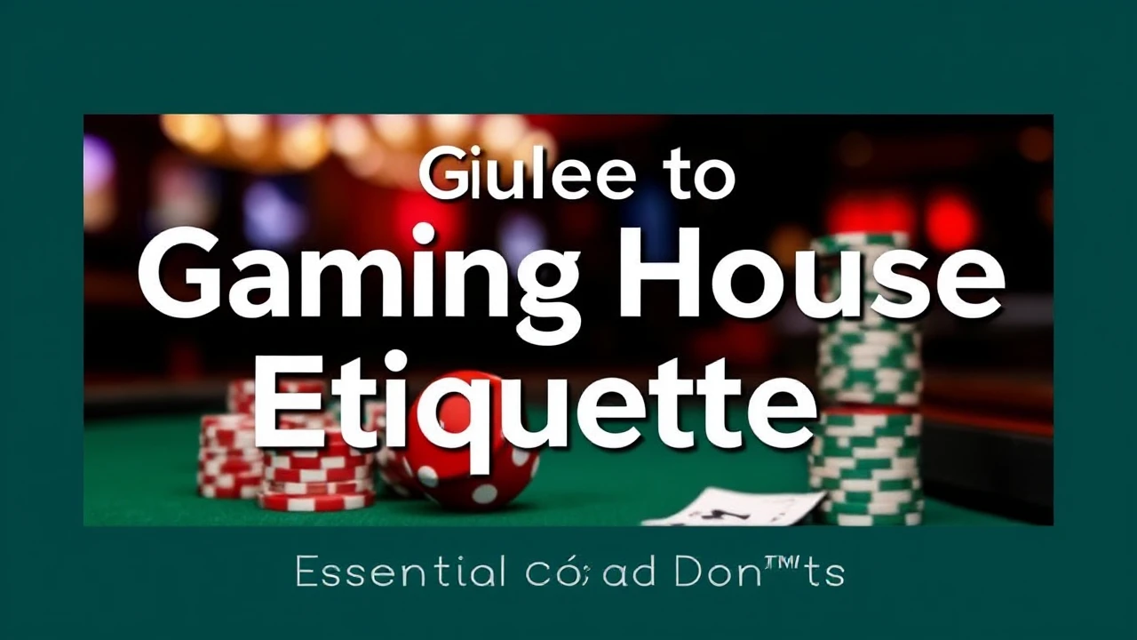 This Guide to Gaming House Etiquette: Essential Dos and Don'ts