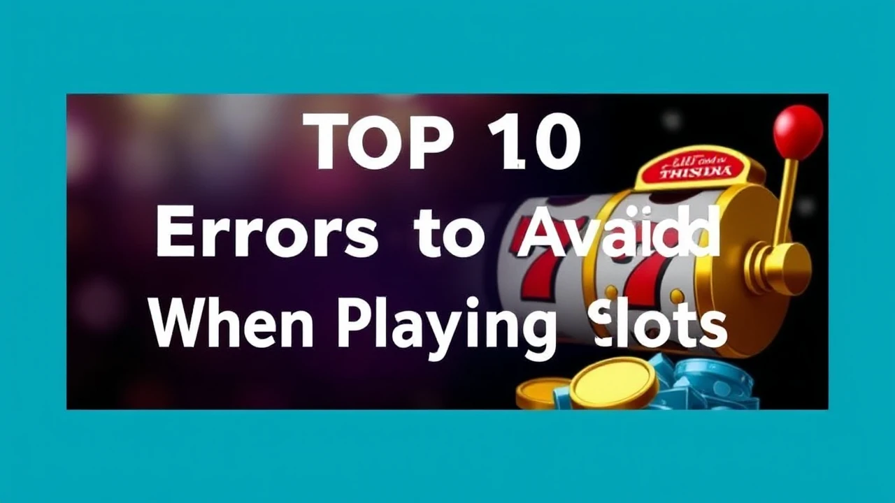 Top 10 Errors to Avoid When Playing Slots
