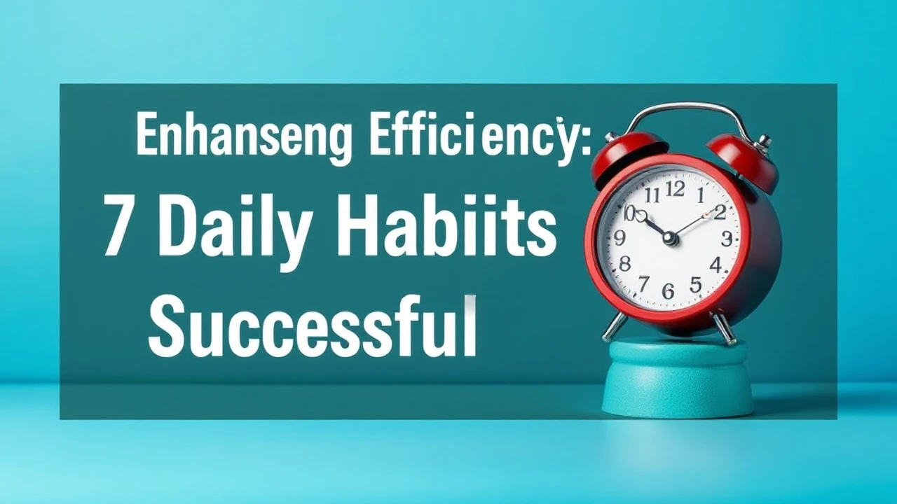 Enhancing Efficiency: 7 Daily Habits of Successful People