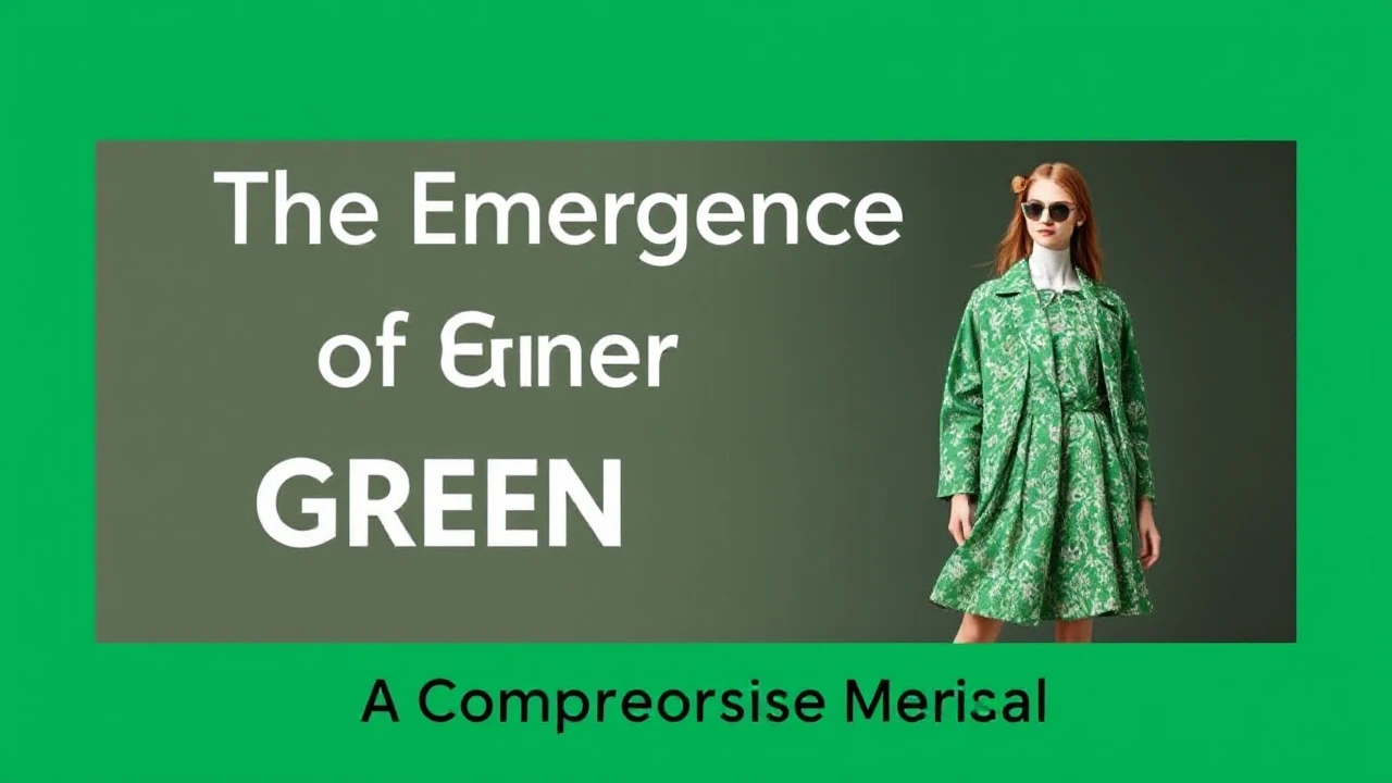 The Emergence of Green Fashion: A Comprehensive Manual