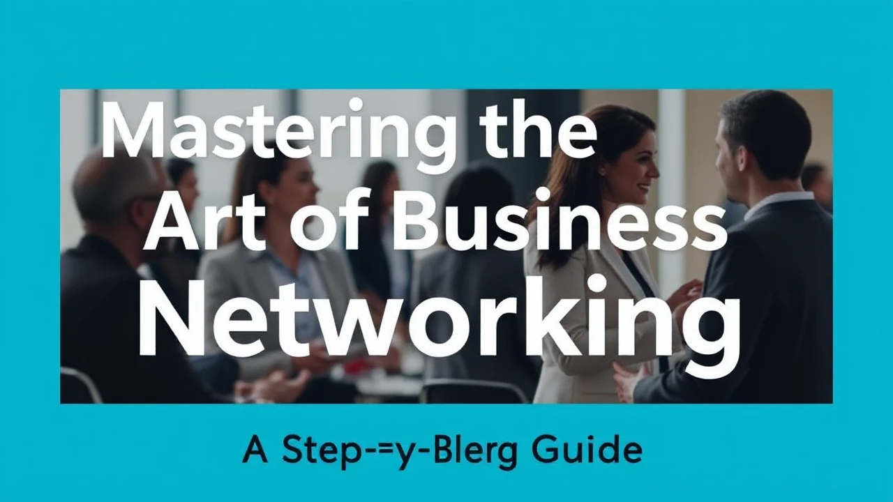 Mastering the Art of Business Networking: A Step-by-Step Guide